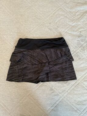Fila Black Heather Layered Active Skort